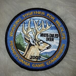 EMBROIDERED PATCH Pennsylvania Game Commission 2007 White-Tailed Deer